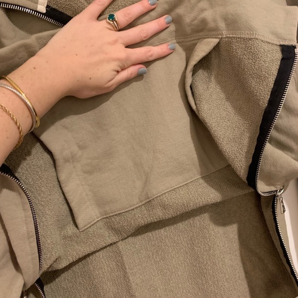 John Elliot Hooded Villian Sweatshirt Tan Size 1 - Picture 8 of 10